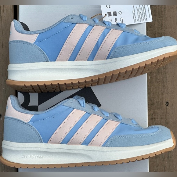 Adidas Youth Blue Casual Athletic Sneaker - Size US GS 4Y 7Y Unisex NEW - Picture 6 of 10